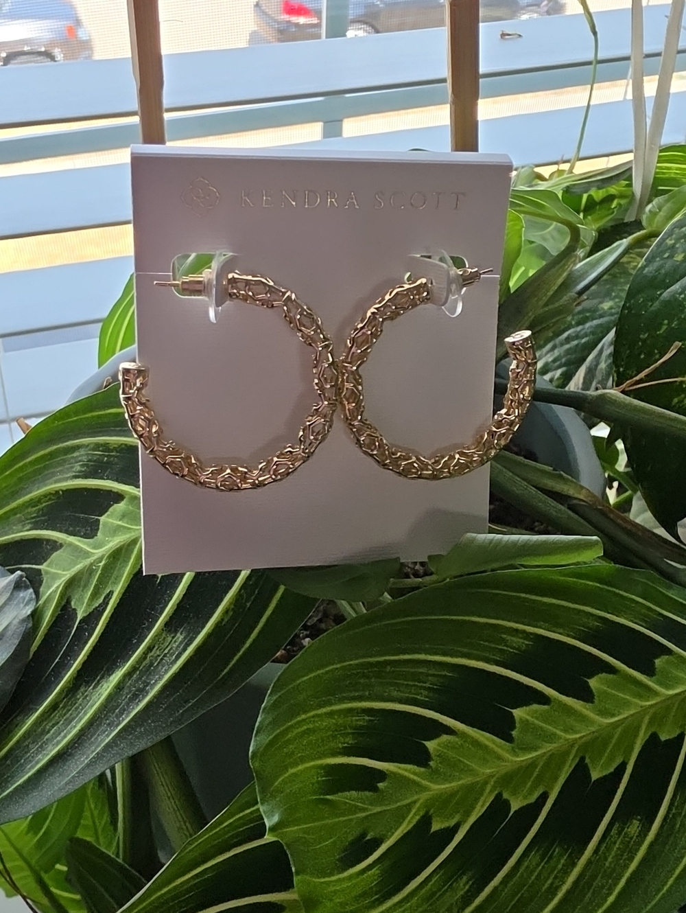 Kendra Scott Gold Braided Hoop Earrings